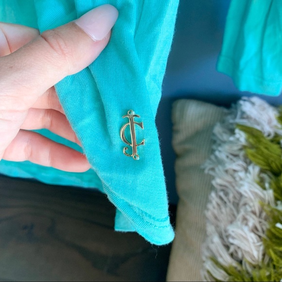 Juicy Couture Teal Long Sleeved Blouse - Picture 2 of 7